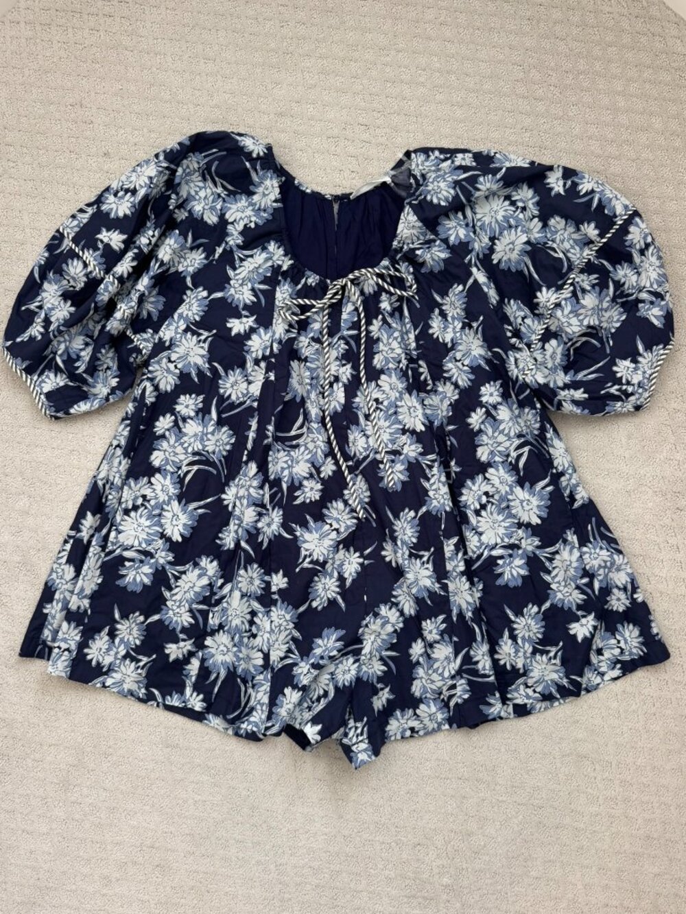 Christina Lynn x Kaylyn Navy Floral Romper